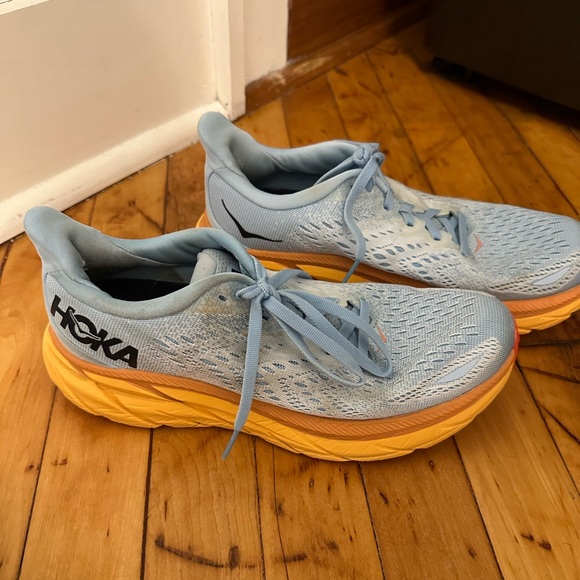 Hoka Women's Clifton 8 Sneaker - Summer Song/Ice Flow - Picture 6 of 6